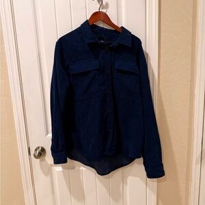 RSQ Dark Blue Corduroy Shirt